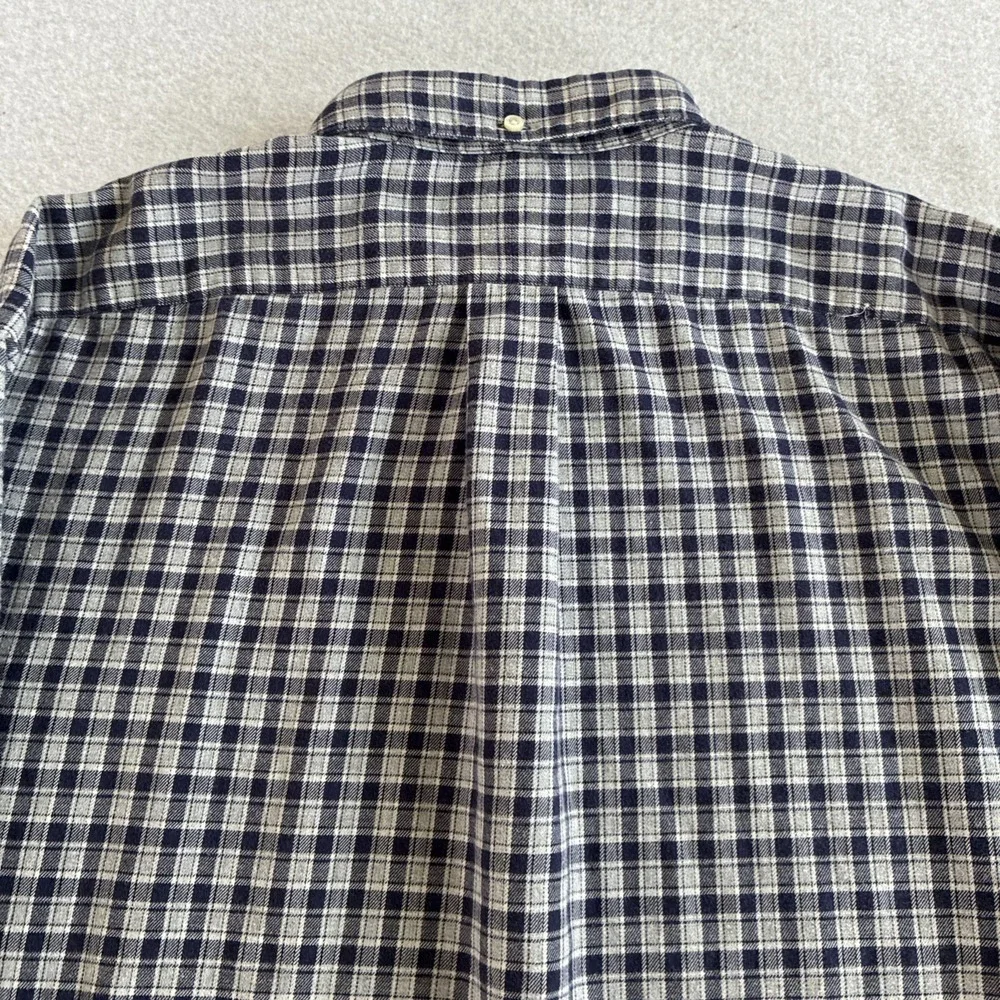 Polo Ralph Lauren Mens McMeel Fit 100% Cotton Sz L Button Up Long Sleeve Plaid